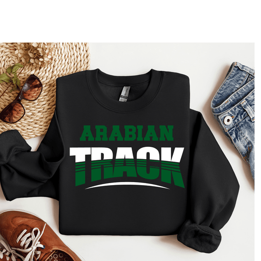 Unisex Arabian Track Gildan Black Arched Design