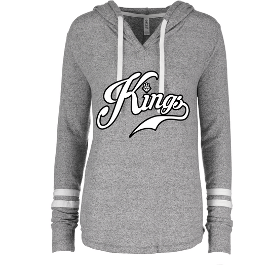 Ladies Enza Hacci Pullover Hoodie Gray (Suggested to size up)