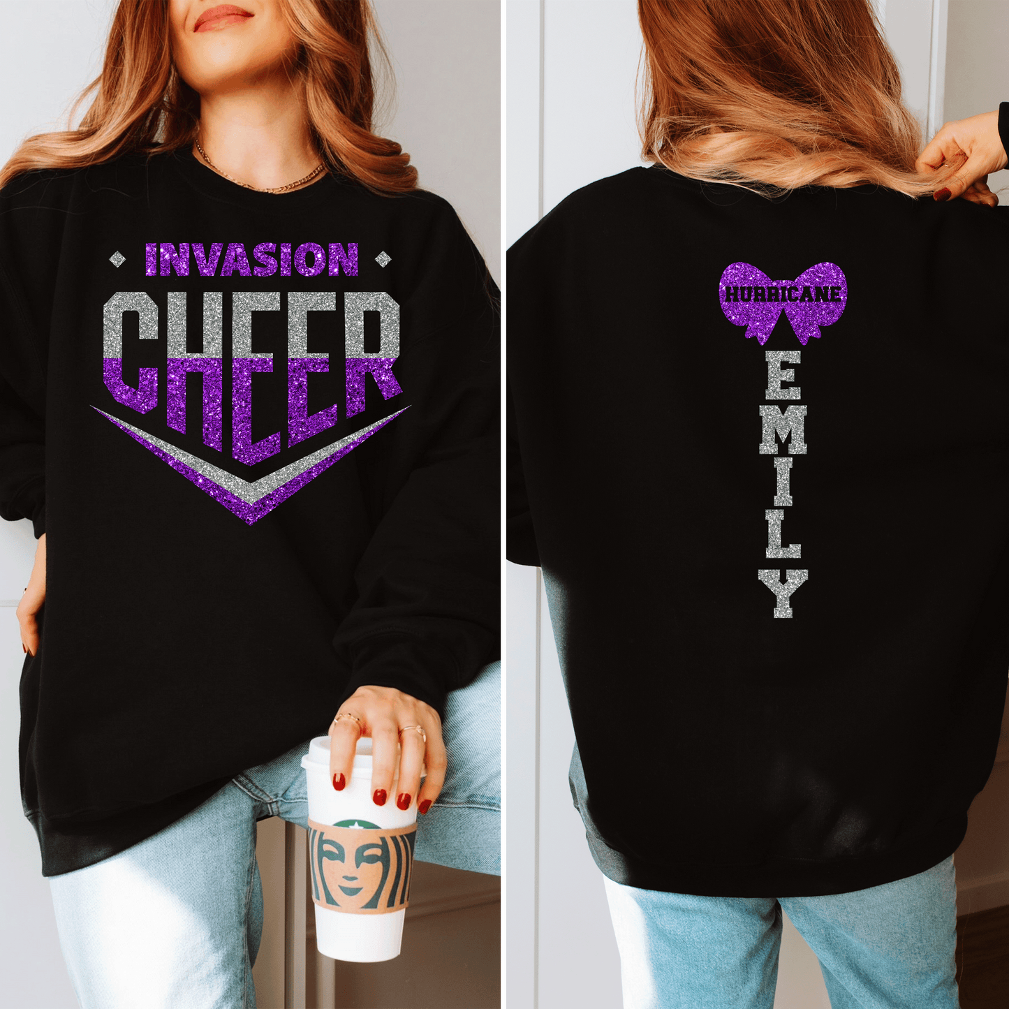 Adult Gildan Unisex Invasion Cheer Hurricane Crewneck