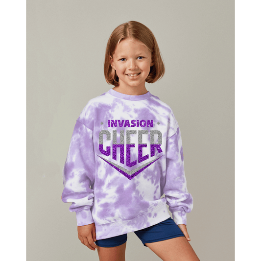 Youth Enza Tie Dye Orchid Invasion Cheer (this will come with the back done as well)