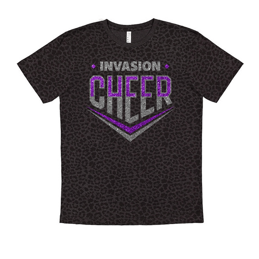 Adult Unisex LAT Leopard Invasion Cheer 2 (Front Design Only)