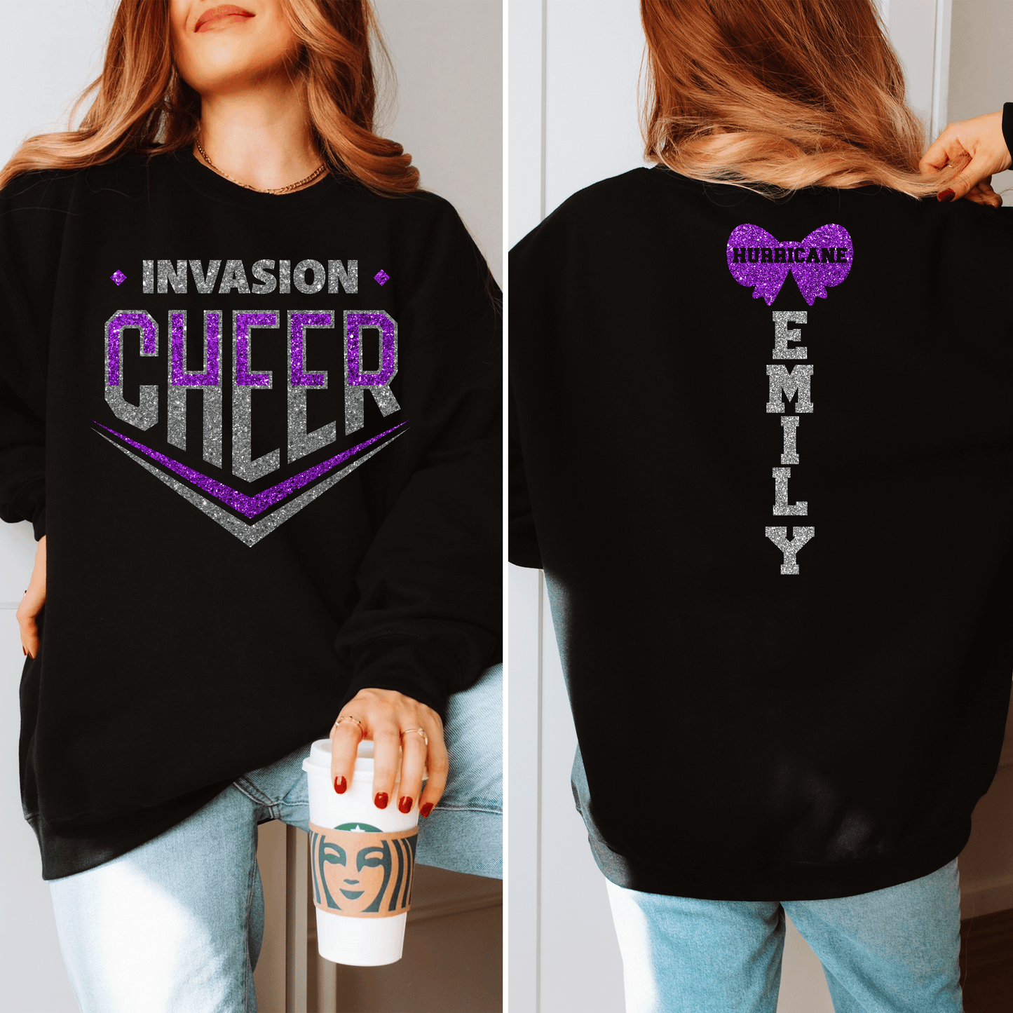 Adult Gildan Unisex Invasion Cheer Hurricane Crewneck2