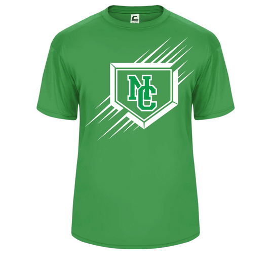 Adult Badger Sport C2 Tee Home Plate Kelly Green