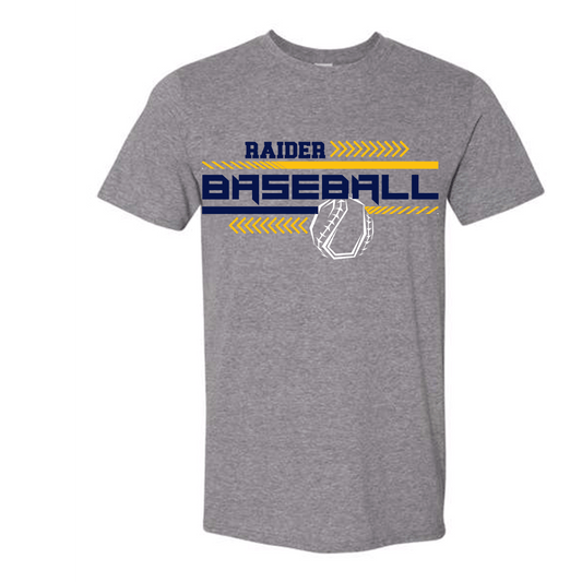 Gildan Softstyle Sport Grey Raider Baseball Line Design