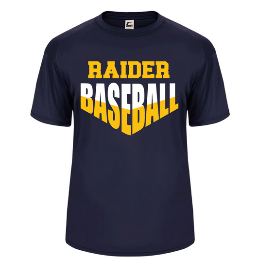 Adult Badger Sport C2 Tee Moisture Management Raiders V Design (3 Color Choices)