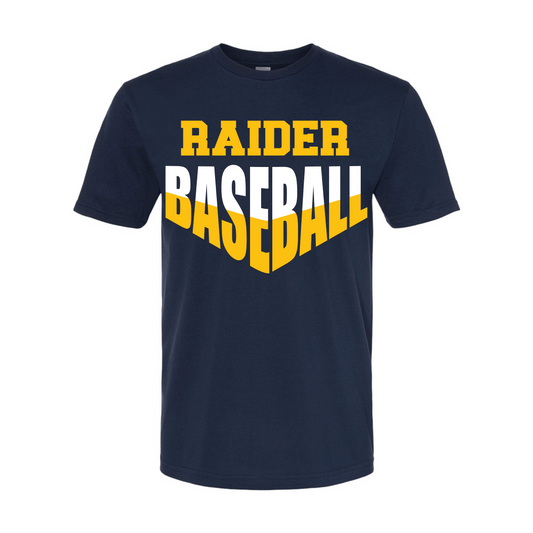 Gildan Softstyle Navy Raider Baseball V Design