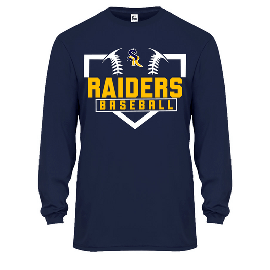 Adult Badger Sport Moisture Management Long sleeve Raider Baseball (3 Color Choices)