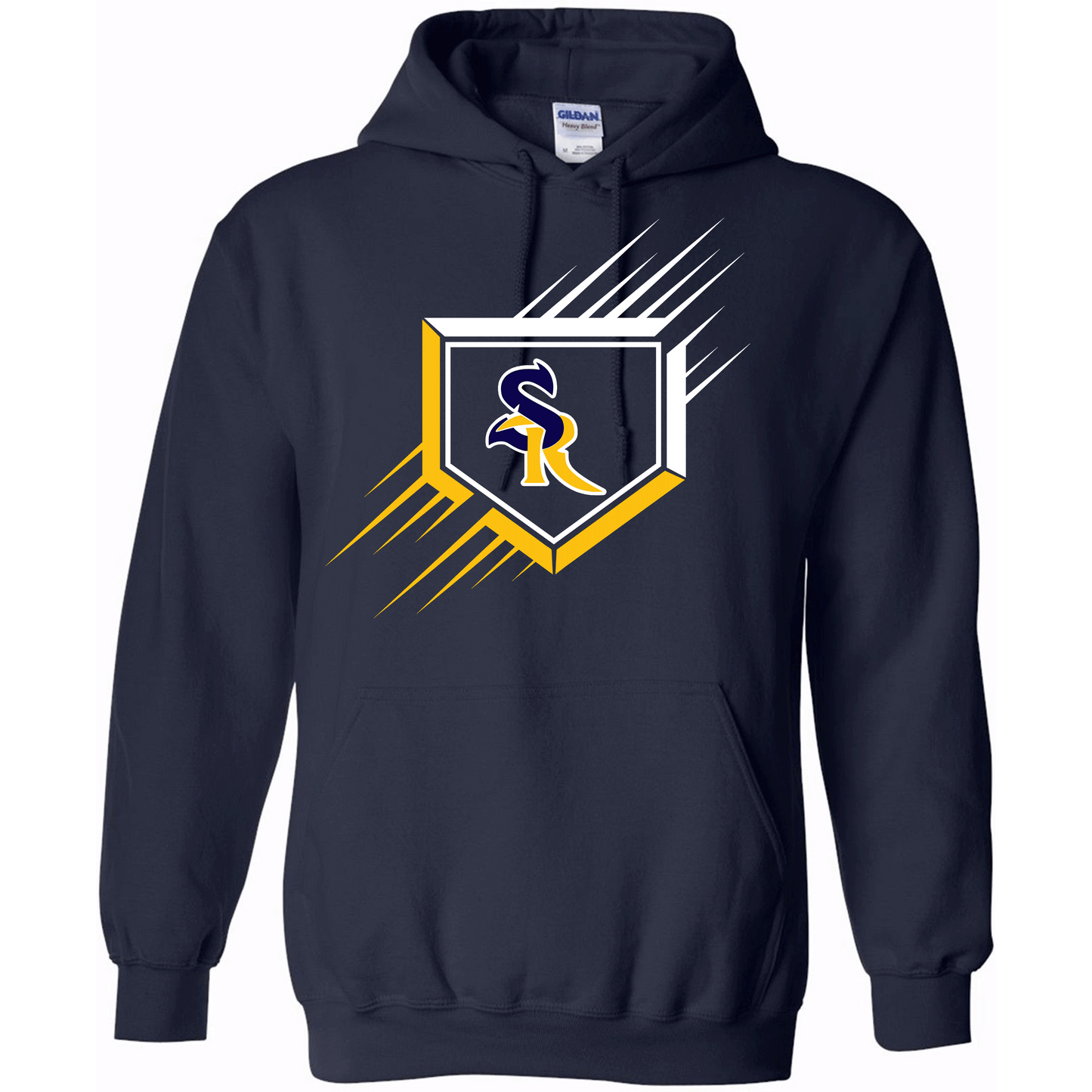 Gildan Navy Hoodie SR Home Plate