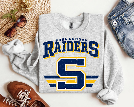 Raider Gildan Ash Gray Unisex Crewneck S Design