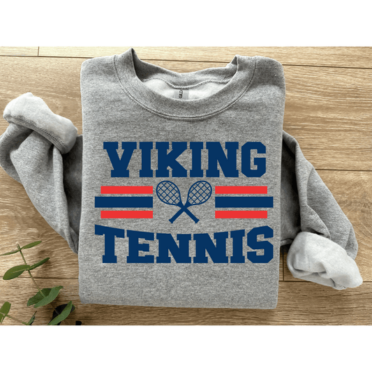 Unisex Viking Tennis Gildan Sport Gray Line Design