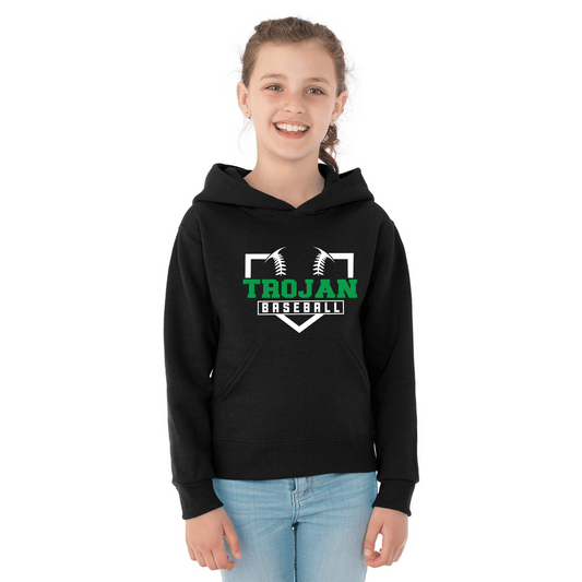 Youth Jerzee Hoodie Sweathshirt  Black Team Design